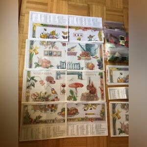 Cross Stitch Pattern DMC Floss Thread, THE FOUR SEASONS, 52 X 63 CM ~ Lovely!